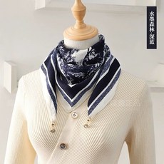 女士絲巾紗巾新款三角巾-磁吸扣保暖圍脖圍巾
