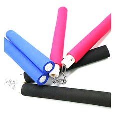 스폰지 쌍절곤 스탠다드형 합기도 쌍절봉 이소룡 어린이 태권도 장난감 호신 연습용 안전한 스펀지, 파랑, 1개