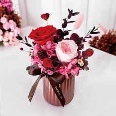 FLORAL M 凡爾賽花園永生花禮, 紅, 1個