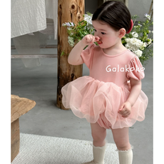 유아동 베이비 러블리 블룸 슈트 자체제작 아기 유아 여아 원피스 바디슈트 여름 반팔 백일 돌 촬영의상