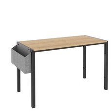 게이밍 컴퓨터책상 학생 공부책상 1250mm, 내추럴+블랙