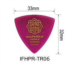 Master 8 日本製 透明 Pick IFHPR系列 撥片, 1個, 粉色 大三角 0.6mm