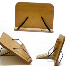 원목 독서대 휴대용 조절형 스탠드 나무 독서대 받침대 학생 공부 태블릿 튼튼한 컴퓨터 책상용 다용도, 우드독서대