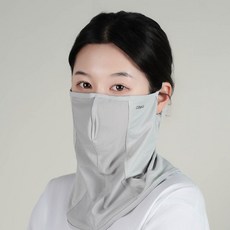 오베유 숨쉬기 편한 새부리형 골프 자외선차단 마스크, 그레이, 1개