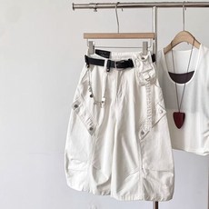 쁘띠꼬모 여성 와이드 7부 팬츠 하이웨스트 벌룬핏 루즈핏 캐주얼 바지 RJQ6052222