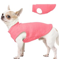 강아지 스웨터 플리스 - 블루 XS 신축성 있는 민소매 조끼 | 따뜻하고 가벼운 스웨터 강아지를 위한 풀오버 디자인 치와와 옷 가을/겨울 아웃도어 의류, 로즈 레드