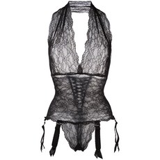 폴리바이르노 가터 벨트 레이스 보디스