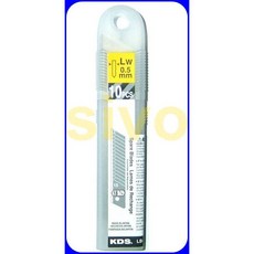 KDS LB-10W 美工刀片10片入 白鋼刀片 公司貨 耐用鋒利, 1個