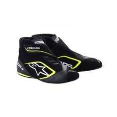 Alpinestars 드라이빙 슈즈 SP+ 미드탑 SFI 3.3 FIA 승인 스웨이드 아우터 노멕스 안감 블랙/형광 옐로우 사이즈 10 쌍, 11