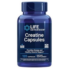 라이프 익스텐션 크레아틴 캡슐 – 크레아틴 모노하이드레이트 Life Extension Creatine Capsules – Creatine Monohydrate – Promotes, 1개