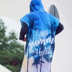 미코허그 판초 타월 비치타올 성인용 후드타월, 04.홀리데이, 1개