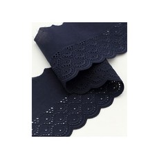 퀼트스타 러버블 패턴 면자수레이스_네이비 128, 1개, 네이비