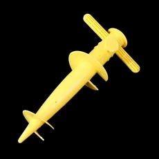 우산 받침대 조절 가능한 플라스틱 해변 파티오 모래 바닥 고정 도구 앵커 스탠드 스파이크 오거 홀더 액세, 02 Yellow