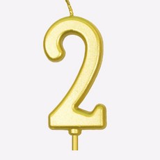數字蠟燭 生日蛋糕慶生許願, 1個, 【數字2】