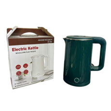 不鏽鋼雙層防燙快煮壺 24h保溫+900W快速沸騰+一鍵低音燒水 2.3L大容量 自動斷電, 2.3L綠色電水壺, L99