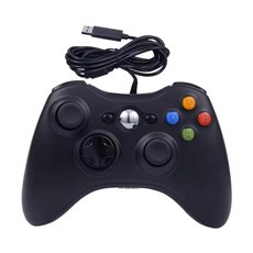 OSE Xbox형 컨트롤러 게임 패드 USB 컨트롤러 Steam PC 지원 (블랙), 1개, 상세페이지 참조