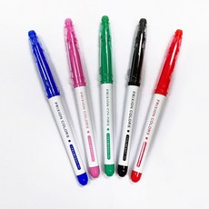 일제 열펜 유엔아이 파이롯트 프릭션 굵은심 원단용 자수용 싸인펜 기화펜, 블랙, 1개