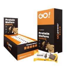 GOpower 果果能量蛋白威化餅【香蕉可可】(10入/盒)高蛋白健身補給，美味健康零食首選，隨時補充能量。, 1盒, 300g