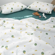 이즈베딩 스윗썸머후르츠 여름 시어서커 리플 홑이불, 망고워터멜론