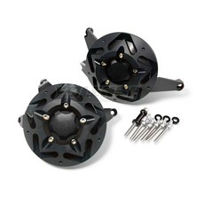 OD 가와사키 호환 Z1100SX 버시스1100 튜닝 엔진 사이드 커버 2025-2026, N81BB002(블랙)