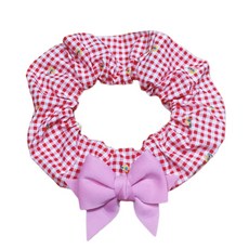 하니펫 반려동물 귀요미스카프 체크레이스곱창, 빨강, 1개