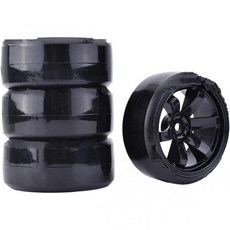 트랙사스용 RC 휠 타이어 HSP용 교소용 온로드 드리프트 4개 세트 카 림 하드 110 차량 부품, 트랙사스용 RC 휠 타이어 HSP용 교소용 온로드 드리