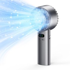 냉각기 전기 USB 속도 캠핑 핸드 충전식 얼음 휴대용 공기 Bladeless 고속 미니, 다크 그레이, 1개