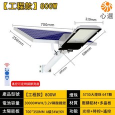 Felsted 菲仕德 工程款 太陽能路燈 IP65防水 350*350mm 太陽能板 照射面積200-300m², 800W（送裝墻配件）