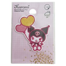 산리오 쿠로미 컬러풀 풍선 미니 스티커 와펜