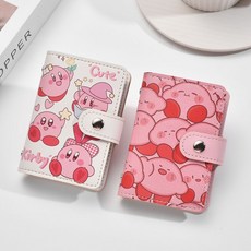 【樂優精選】 可愛星之卡比卡通卡包女個性小眾大容量多卡位超薄小巧防磁卡夾套