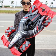 루미에뜨 대형 RC 자동차 손동작 센서 감응 4WD 스턴트카 스프레이 기능 원격조종 장난감 선물용, 1개, 1_6_10세대라이트휠F1분무레드