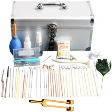 專業挖耳工具組 掏耳神器 耳扒 挖耳朵清潔工具, 1個, 47件挖耳+鋁箱套裝