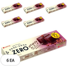 롯데제로 연양갱, 50g, 6개