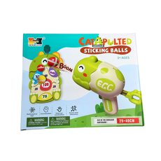 HERACLES恐龍彈射黏黏球玩具，3歲以上兒童適用，數學邏輯手眼協調親子互動, 綠恐龍, 1套