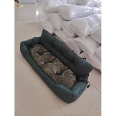 대형견카시트 명상방석 쿠션겸용 쇼파 겸용 자동차 3좌석 2m 카시트 거실, 워터프루프에메랄드그린100X42X37CM
