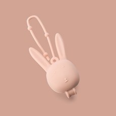 柔軟矽膠大象造型安撫奶嘴，寶寶安睡神器，安全無毒材質，附掛繩方便攜帶, 無奶嘴, 粉色, 1個