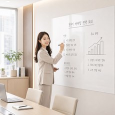 Jianwen 붙이는 자석 화이트보드 탈부착 가능, 1개
