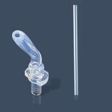 兒童水杯吸管頭 硅膠替換吸嘴 食品級通用吸管嘴, 大頭吸嘴1個+吸管1根, 1個