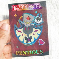 해즈빈호텔 캐릭터 일러스트 호텔 객실 카드 사진 포카 알래스터 루시퍼 찰리 허스크 니프티 복스, 6.5x10cm, 10