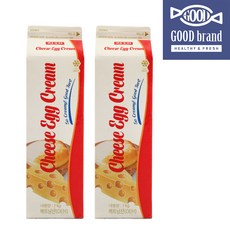 치즈에그크림 1kg (에그타르트 베이스), 2개