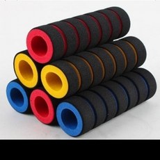 자전거 핸들그립 4색상 (레드 블루 그린 엘로우), 엘로우, 1개