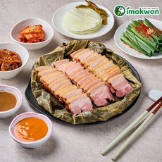 이목원 훈제 연잎삼겹 삼겹살, 3개, 400g