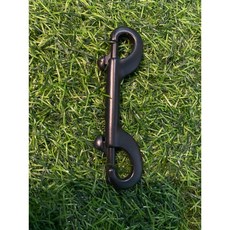 島嶼潛水 潛水不銹鋼彩色雙勾頭，雙勾設計，堅固耐用，多色可選，潛水裝備, 黑色, 1個