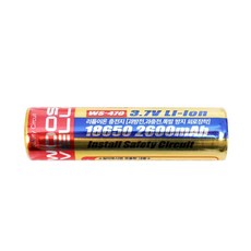 18650리튬이온 배터리(2600밀리암페아) 1입, 1개, 1매입