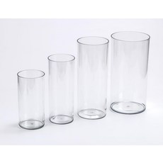 원통화병 아크릴화병 플라스틱 원형통 꽃병 20cm 50cm 15.7l 중간, 10cm 40cm 3.1l