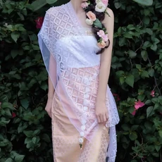 태국 미얀마 여성 다이 의상 민족 공연 무용 전통 스타일 드레스, 01 one size, 23 42