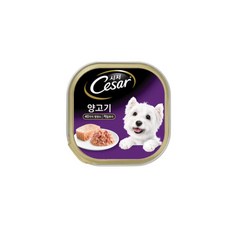 시저 생후 9개월 이상 강아지 주식캔, 양, 100g, 6개