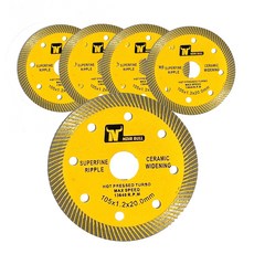 티지피 다이아몬드 그라인더날 슬라이딩톱날 금속 철근 스틸 커팅 가성비 좋은 4인치 다이아몬드날, 5개