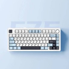 AULA F75 키보드 위트 75% 82키 RGB 기계식 게이밍 블루투스 2.4G 유선, LEOBOG Reaper Axis, Glacier Blue