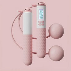 텐제로 똑똑한 다이어트 스마트 무선 줄넘기, 무선줄넘기, 핑크, 무선줄넘기 핑크
